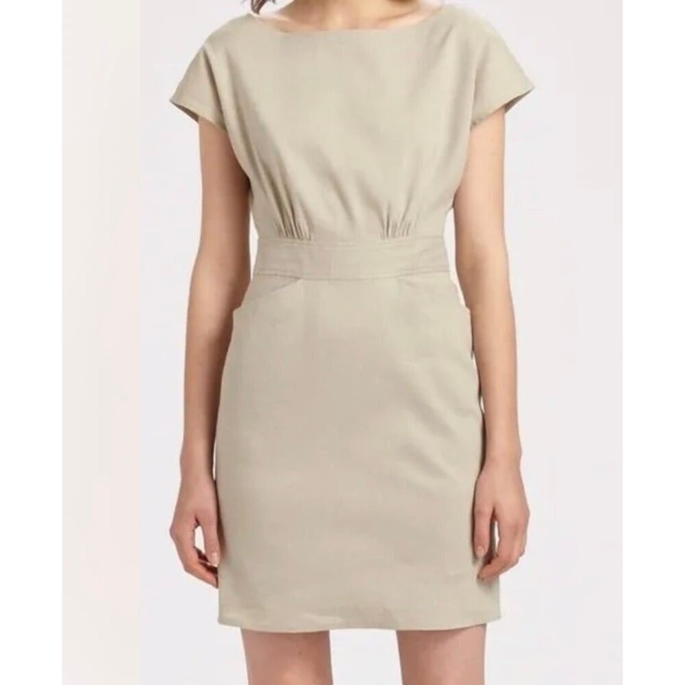 Theory Anderson Shellback Linen Dress Size 10